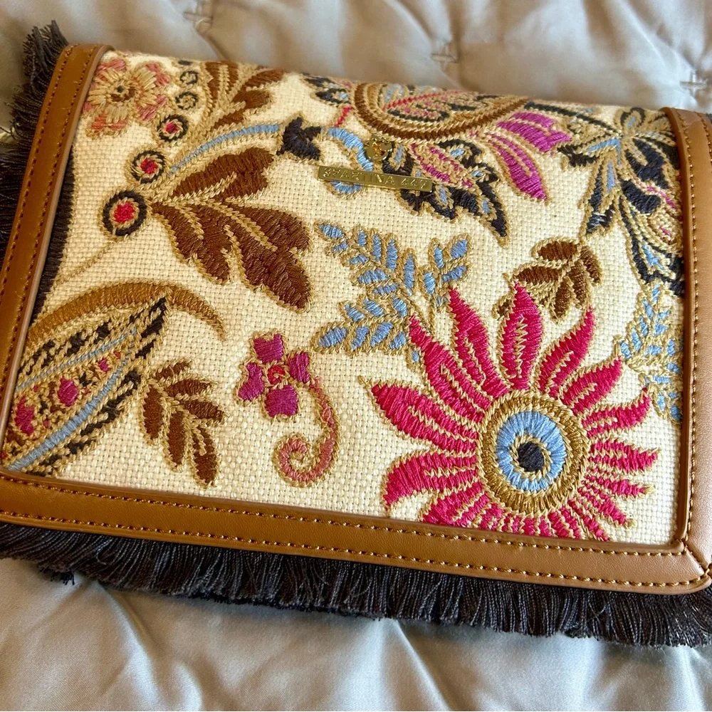 Spartina Floral Embroidered Women's Bag NWT